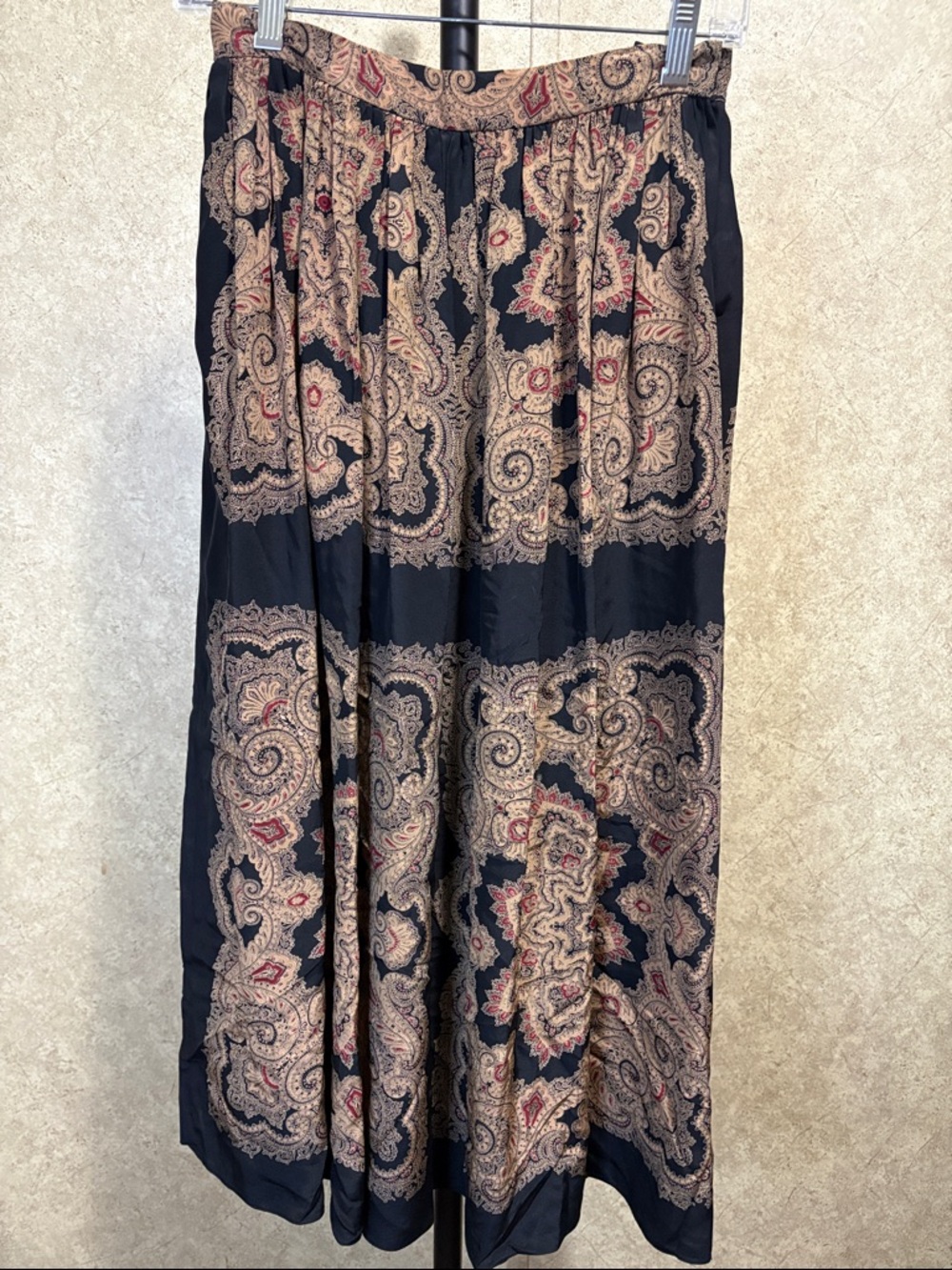Gloria Sachs Paisley Skirt